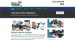 Desktop Screenshot of newlifecartridges.com